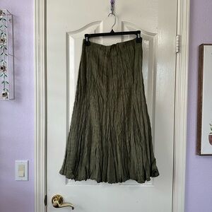 Green vintage alberto makali midi shirt